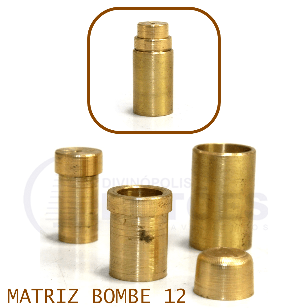Matriz P/Botão Bombê - Nº12 - 12mm - C/1 jogo