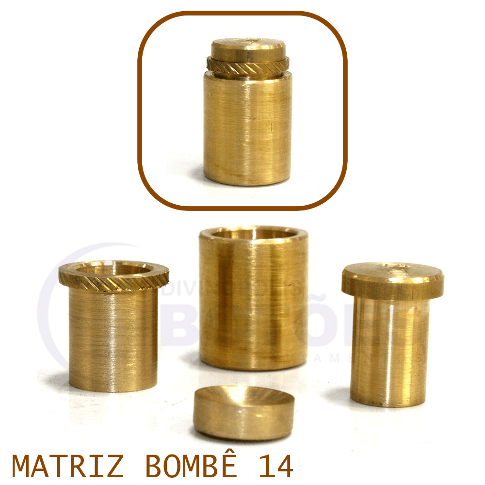 Matriz para Botão Bombê - Nº14 - 14mm - C/1und