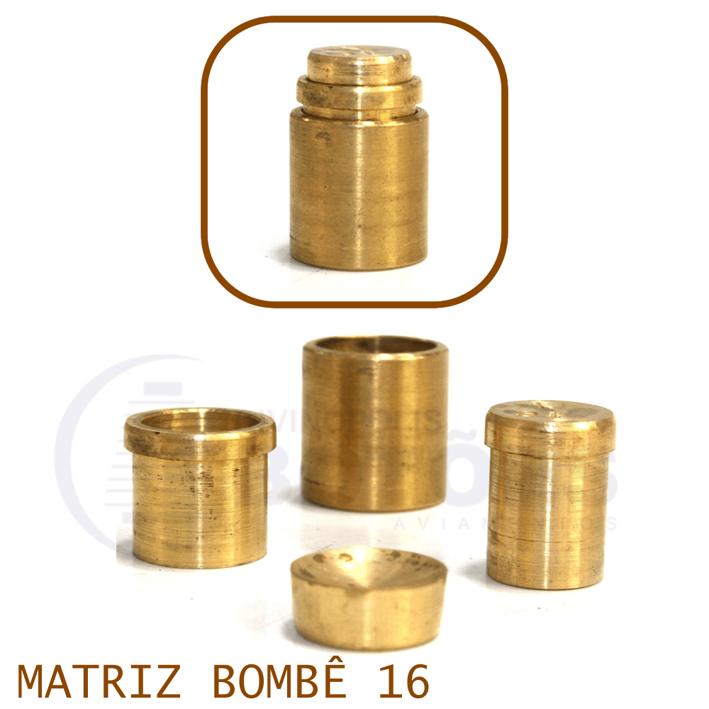 Matriz P/Botão Bombê - Nº16 - 16mm - C/1 jogo