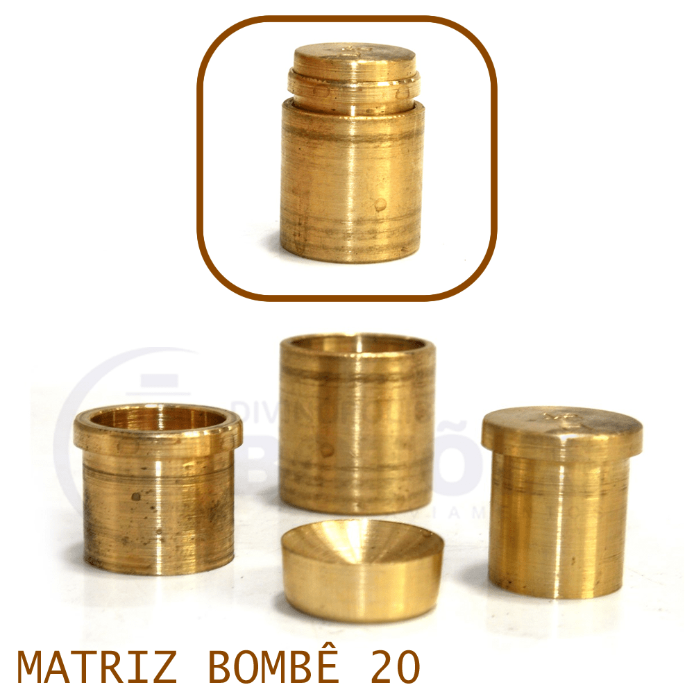 Matriz P/Botão Bombê - Nº20 - 20mm - C/1 jogo