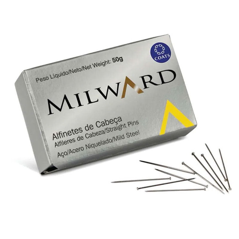 Alfinete de Cabeça de Aço - Coats Corrente - Milward - N°29 -  C/700und