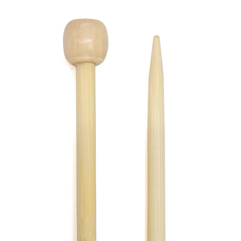 Agulha de Bambu P/Tricô - 65mm X 35cm - C/1par