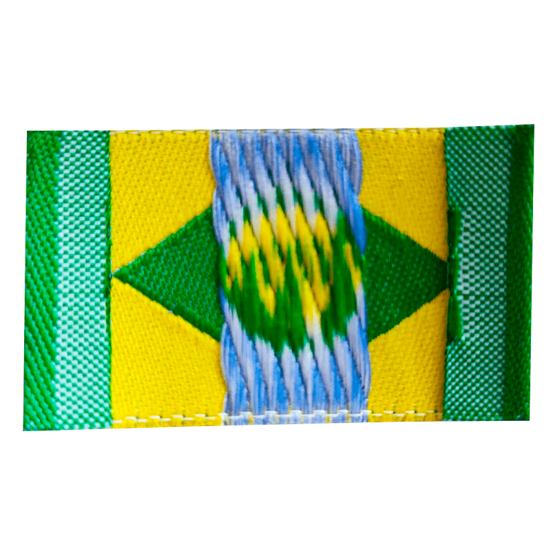 Etiqueta de Tecido Bordada - Bandeira do Brasil - 25x40mm - C/100und -  Divinópolis Botões e Aviamentos - Tudo em aviamentos!