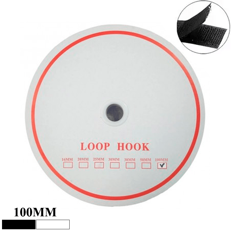 Fecho Auto-Adesivo - Loop Hook - 100mm - C/25m