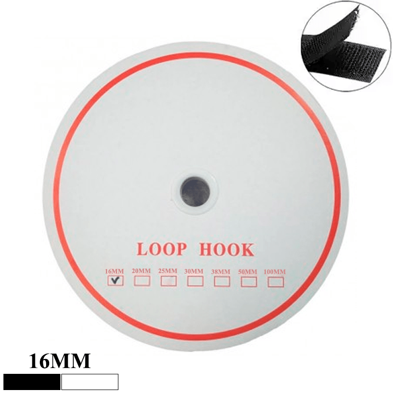 Fecho Auto-Adesivo - Loop Hook -16mm - C/25m