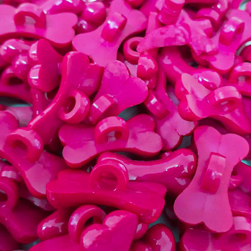 Botão Infantil - Osso Rosa - 20,32 mm - c/50und