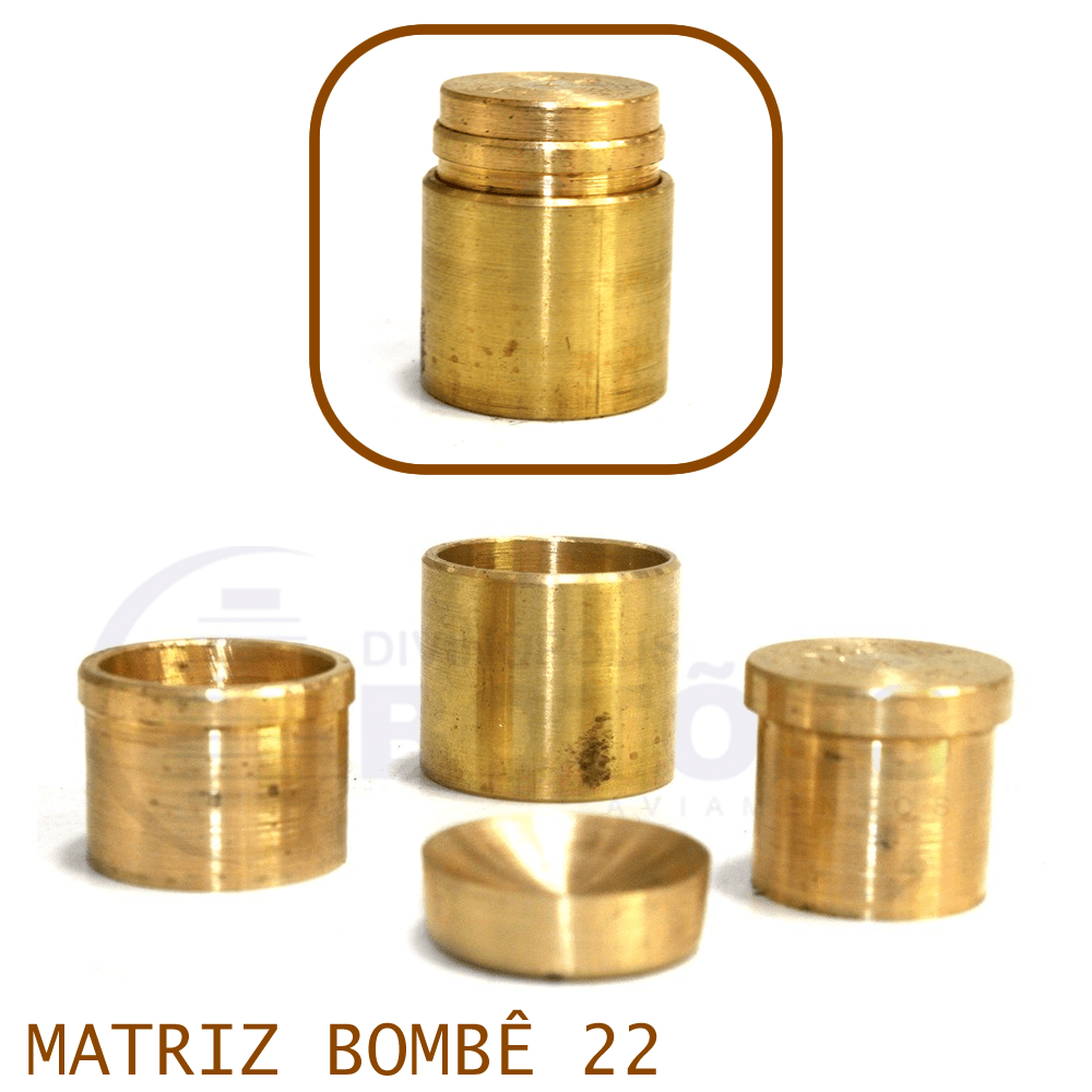 Matriz P/Botão Bombê - Nº22 - 22mm - C/1 jogo