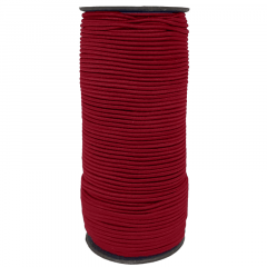 Elástico Roliço 2mm Para Máscara vermelho com 100 metros
