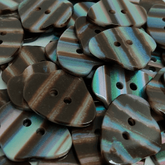 Botão Poliéster - Modinha - Formato Pedra - Multicolor - 2 furos - Tam 40"/25,40mm - C/50und - Cód PL402110