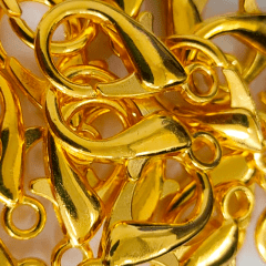 Mosquetão de Metal - Dourado - 18mm - C/20und - Ref UT-705 