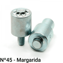 Matriz para Ilhós Margarida - Nº45 - 9mm - C/1 jogo 