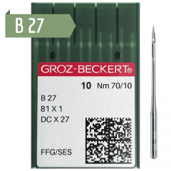 Agulha de Máquina Industrial - Groz Beckert - B27 - Overlock - C/10und