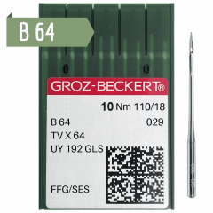 Agulha de Máquina Industrial - Groz Beckert - B64 - Máquina de Braço - C/10und