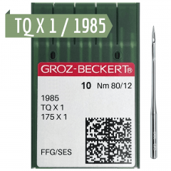 Agulha de Máquina Industrial - Groz Beckert - 1985 - TQX1 - Botoneira - C/10und
