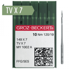Agulha de Máquina Industrial - Groz Beckert - TVX7 - Ombro a Ombro - C/10und
