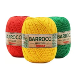 BARBANTE BARROCO MAXCOLOR CIRCULO N6 C/226M - BARBANTE BARROCO MAXCOLOR CIRCULO N6 C/226M -