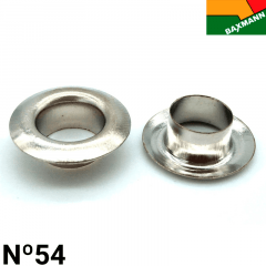 Ilhós de Alumínio - Baxmann - Nº54 - C/1000und