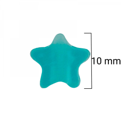 Miçanga Estrela Colorida - Cores Sortidas - 10mm - C/100g 