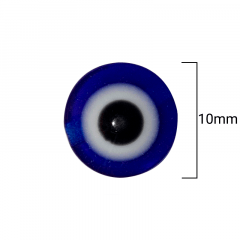 Miçanga - Olho Grego Azul - 10mm - C/50g - Cód RO-15901