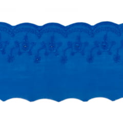 Tira Bordada - Bordado Inglês - 7,5cm - c/13,7M