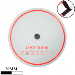 Velcro Adesivo - Loop Hook - 20mm - C/25m - Ref RO.150061