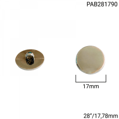 Botão Abs Pezinho - Modinha - Prata - Tam 28"/17,78mm - C/200und - Cód PAB281790