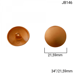 Botão Pezinho Metal - Modinha - Abaulado - Dourado - Tam 34"/21,59mm - C/20und - Cód JB146