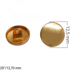 Botão Pezinho Metal - Dourado - Modinha - Tam 20"/12,70mm - C/50und