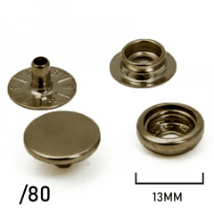 Botão de Pressão - Eberle - Ferro - 13mm - C/200und - Ref: 130/80 - Cód: 130.80.6.F