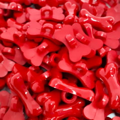Botão Infantil - Osso Vermelho - 20,32 mm - c/50und