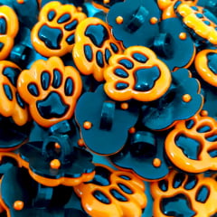 Botão Infantil - Pata Laranja - 18 mm - c/50und