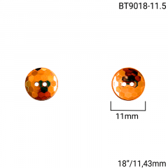 Botão Abs - Modinha - Dourado - 2 furos - Tam 18"/11,43mm - C/144und - CÓD BT9018-11.5