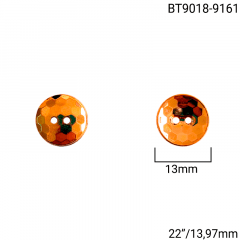 Botão Abs - Modinha - Dourado - 2 furos - Tam 22"/13,97mm - C/144und - CÓD BT9018-9161
