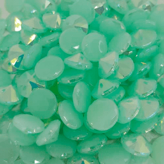 Botão Acrílico - Modinha - Diamante - Verde Claro - Tam 18"/11,43mm - C/50und - Cód BTV2010-10385