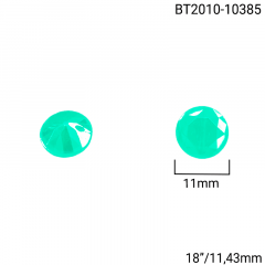 Botão Acrílico - Modinha - Diamante - Verde Claro - Tam 18"/11,43mm - C/50und - Cód BTV2010