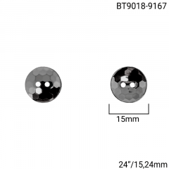 Botão Abs - Modinha - Onix - 2 furos - Tam 24"/15,24mm - C/144und - CÓD BT9018-9167