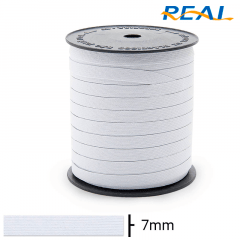 Elástico Chato - Short Ligth - Real - Branco - 7mm - C/100M