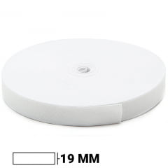 Elástico Chato - Branco - Britânnia - 19mm - C/25m - REF 9203