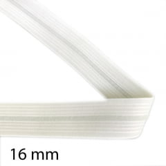 Elástico Debrum Fofuxo FitaFlex - Branco - 16 mm - com 100 metros