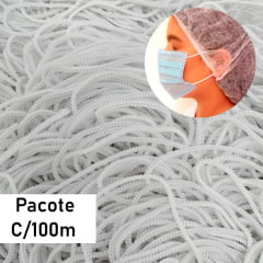 Elástico Roliço para Máscara - 2 mm - Pacote com 100 metros
