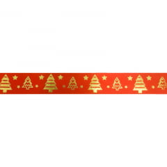 Fita de Cetim - Ref: 003H 322 -  Natal - 15mm - C/10m