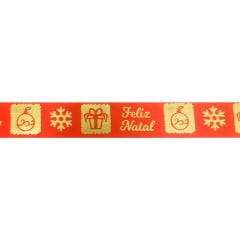 Fita de Cetim - Ref: 005H 663 - Natal - 22mm - C/10m