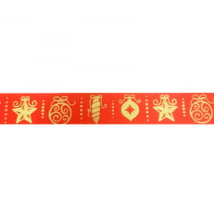 Fita de Cetim - Ref: 005H 667 - Natal - 22mm - C/10m