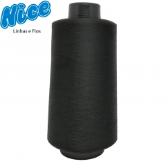 Fio Para Overlock Preto - NICE - 100% Poliéster Texturizado - Cone Com 500g