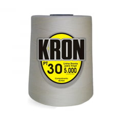 Linha para Tingimento - Kron - Cor 00 - 100% de Algodão - Fio 30 - C/5.000J